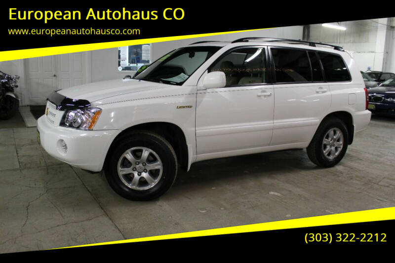 2001 Toyota Highlander for sale at European Autohaus CO in Denver CO