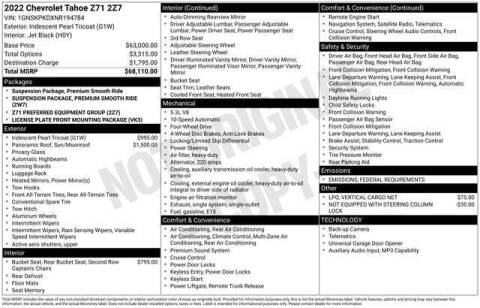 2022 Chevrolet Tahoe Z71