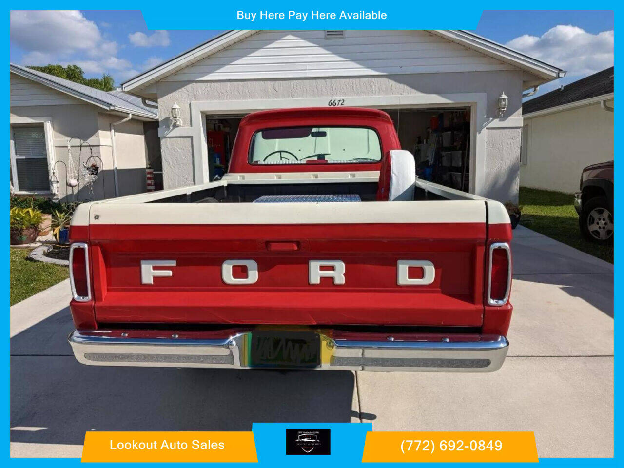 1966 Ford F SERIES for sale at Lookout Auto Sales in Stuart, FL