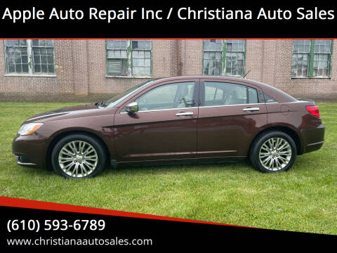 2012 Chrysler 200 for sale at Apple Auto Repair Inc / Christiana Auto Sales in Christiana PA