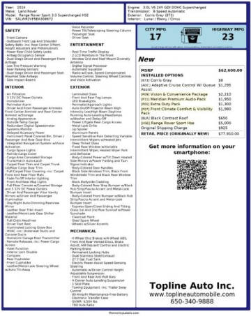 2014 Land Rover Range Rover Sport for sale at Topline Auto Inc in San Mateo CA