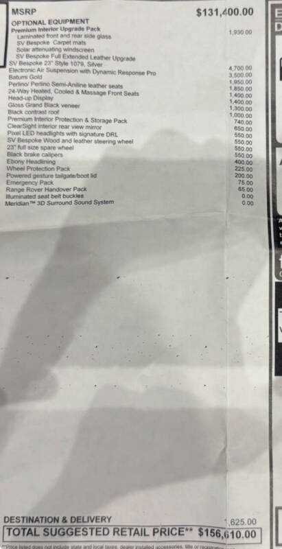 2025 Land Rover Range Rover P530 SE