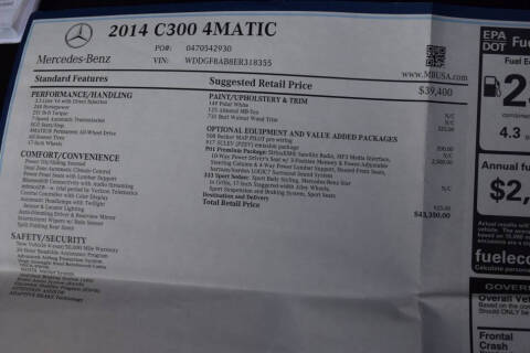 2014 Mercedes-Benz C-Class C 300 Sport 4MATIC