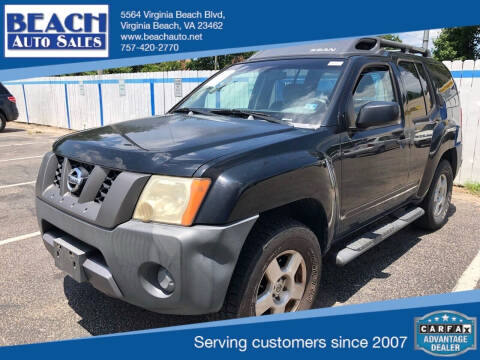 2007 Nissan Xterra for sale at Beach Auto Sales in Virginia Beach VA