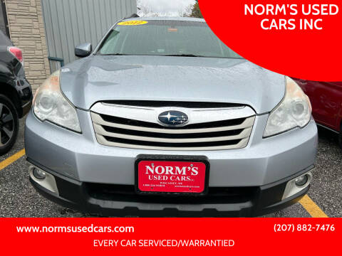 2012 Subaru Outback for sale at NORM'S USED CARS INC in Wiscasset ME