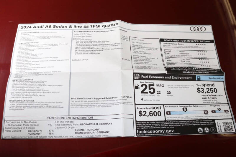 2024 Audi A6 quattro Premium Plus 55 TFSI