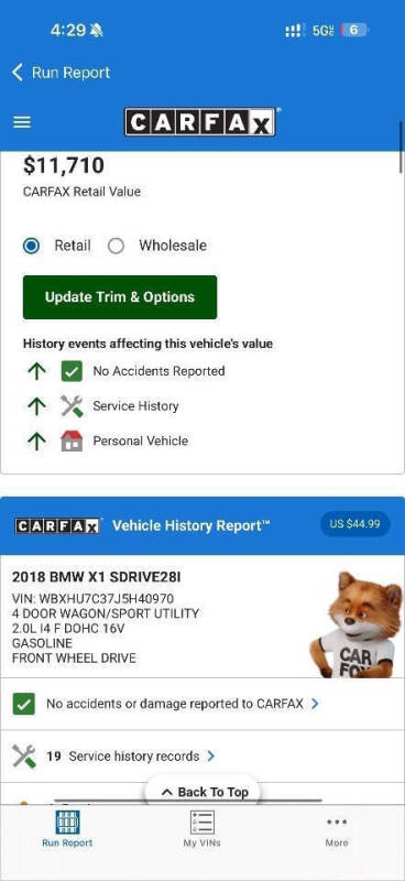 2018 BMW X1 sDrive28i