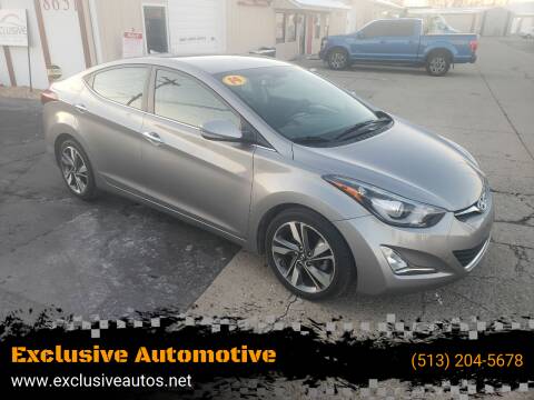 2014 Hyundai Elantra for sale at Exclusive Automotive in West Chester OH