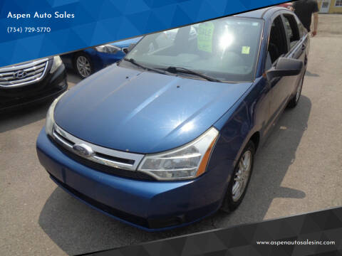 2009 Ford Focus for sale at Aspen Auto Sales in Wayne MI