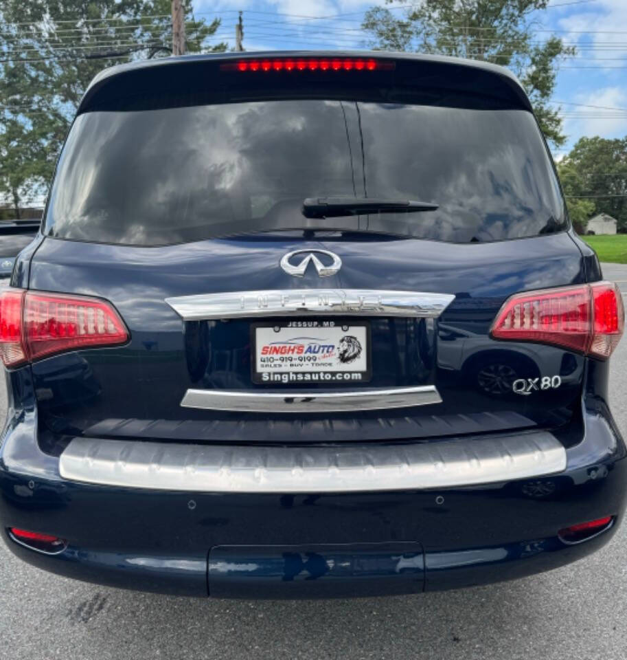 2016 INFINITI QX80 for sale at Singh's Auto Sales in Jessup, MD