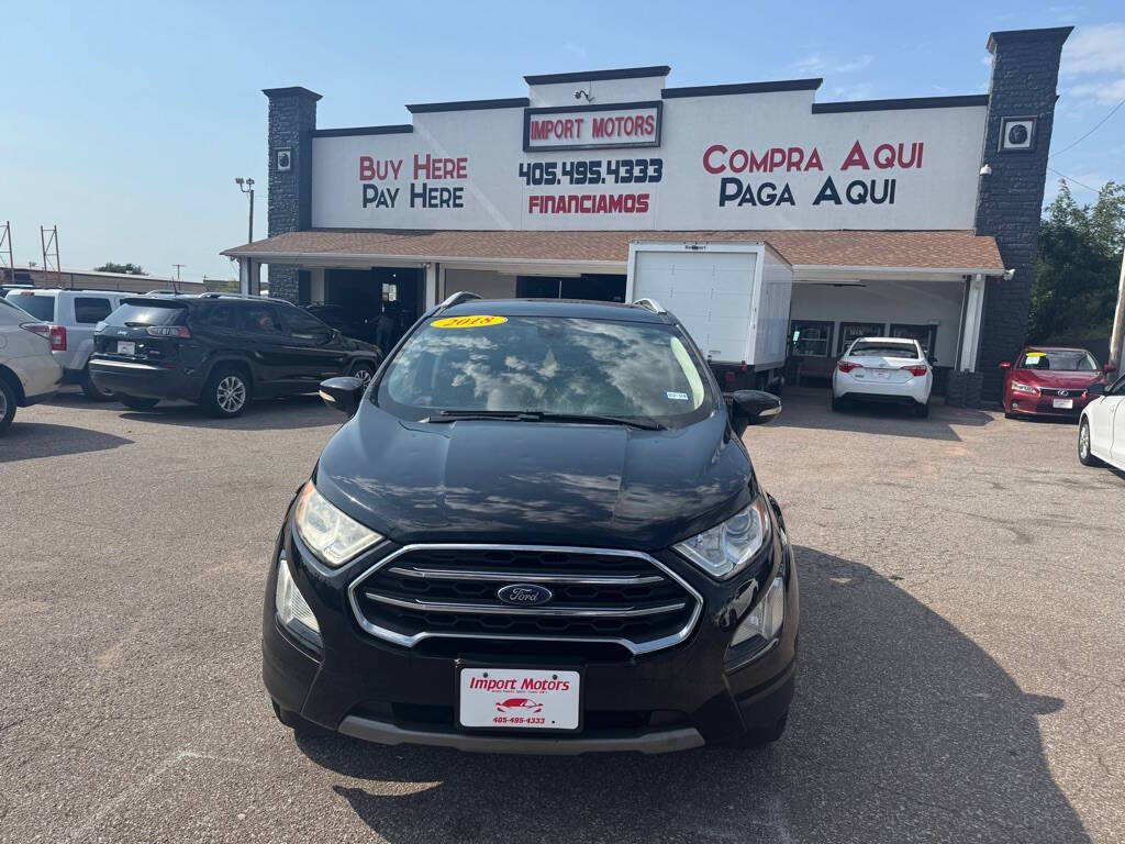 Black 2018 Ford EcoSport Titanium AWD Titanium 4dr Crossover 1