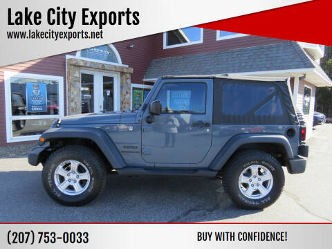 2015 Jeep Wrangler for sale at Lake City Exports in Auburn ME