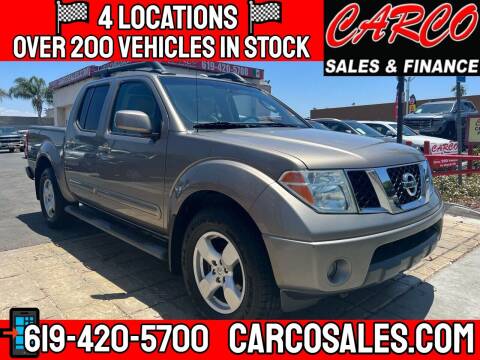 2006 Nissan Frontier for sale at CARCO SALES & FINANCE in Chula Vista CA
