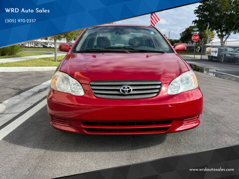 2003 Toyota Corolla for sale at WRD Auto Sales in Hollywood FL