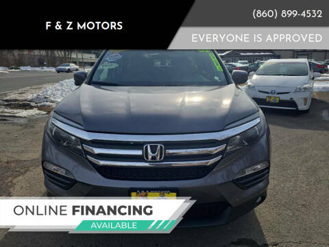 2017 Honda Pilot for sale at F & Z MOTORS in Vernon Rockville CT