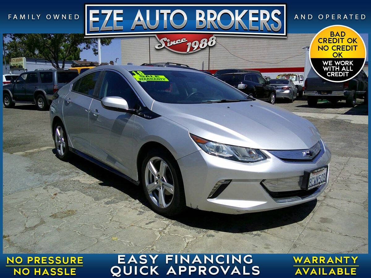 Silver 2018 Chevrolet Volt LT LT 4dr Hatchback 1