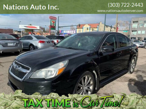 2013 Subaru Legacy for sale at Nations Auto Inc. in Denver CO