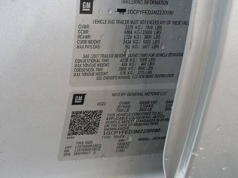 2021 Chevrolet Silverado 1500