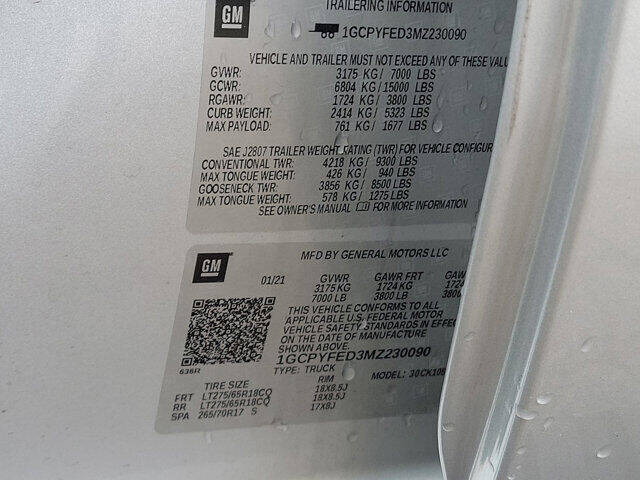 2021 Chevrolet Silverado 1500