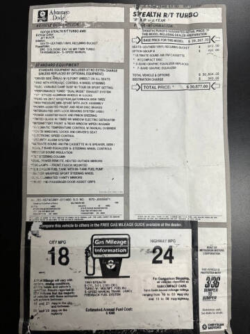 1991 Dodge Stealth R/T Turbo