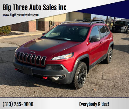 2017 Jeep Cherokee for sale at Big Three Auto Sales inc in Detroit MI