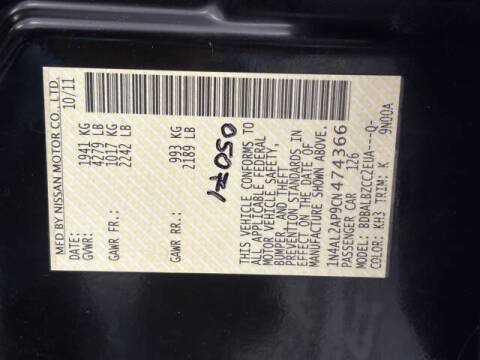 2012 Nissan Altima 2.5 S