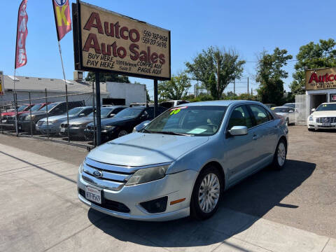 2010 Ford Fusion Hybrid for sale at AUTCO AUTO SALES in Fresno CA