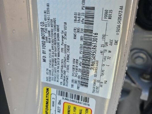 2020 Lincoln MKZ Standard