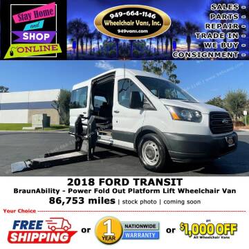 2018 Ford Transit for sale at Wheelchair Vans Inc in Laguna Hills CA