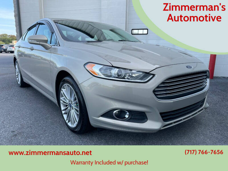 2015 Ford Fusion for sale at Zimmerman's Automotive in Mechanicsburg PA