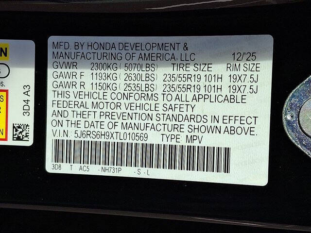 2026 Honda CR-V Hybrid Sport Touring