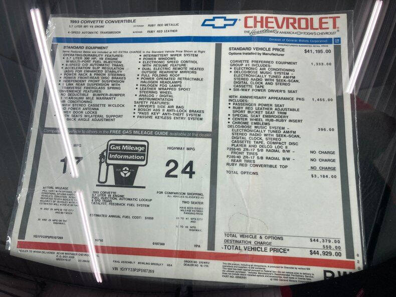 1993 Chevrolet Corvette