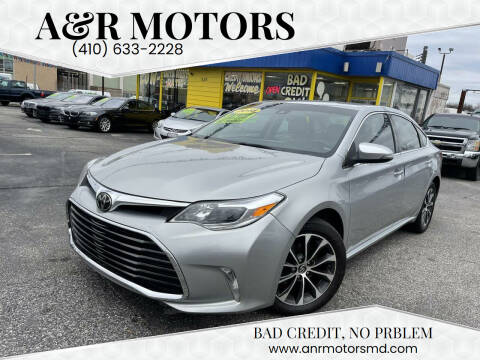 2018 Toyota Avalon for sale at A&R MOTORS in Baltimore MD