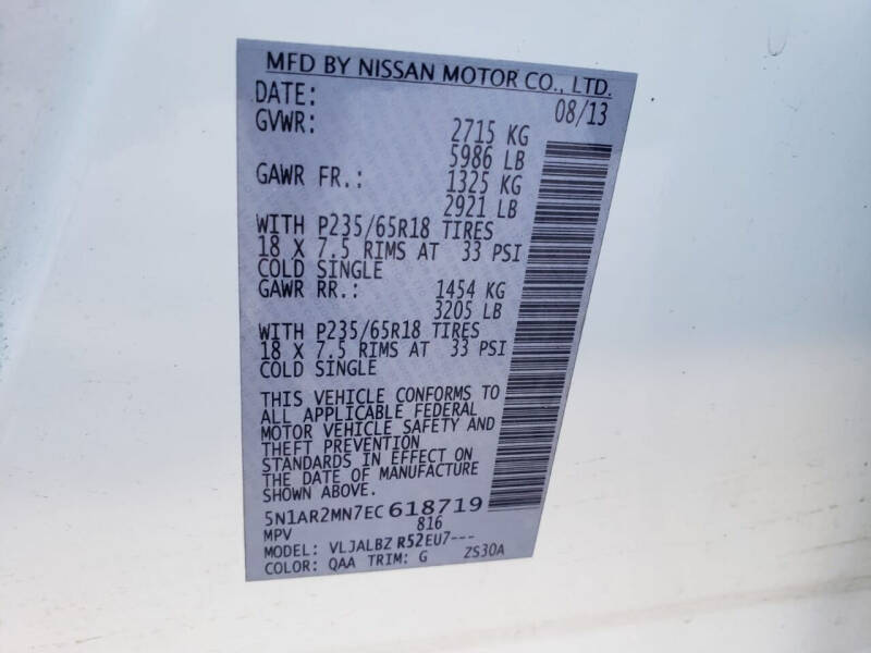 2014 Nissan Pathfinder SL