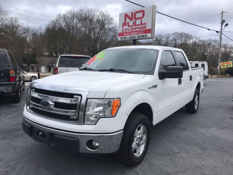 2013 Ford F-150 for sale at NO FULL COVERAGE AUTO SALES LLC in Austell GA
