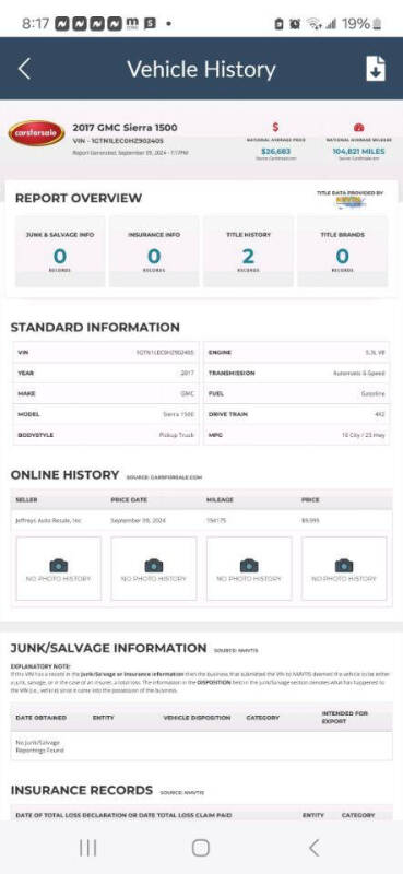 2017 GMC Sierra 1500