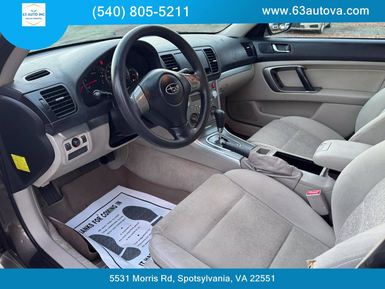 2008 Subaru Outback for sale at 63 Auto Inc in Spotsylvania, VA