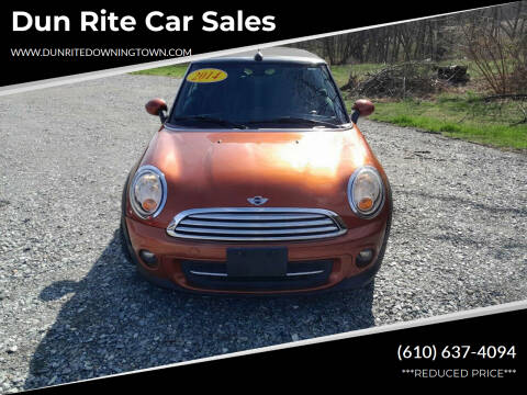 2014 MINI Convertible for sale at Dun Rite Car Sales in Cochranville PA