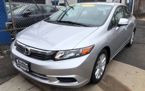 2012 Honda Civic for sale at DEALS ON WHEELS in Newark NJ