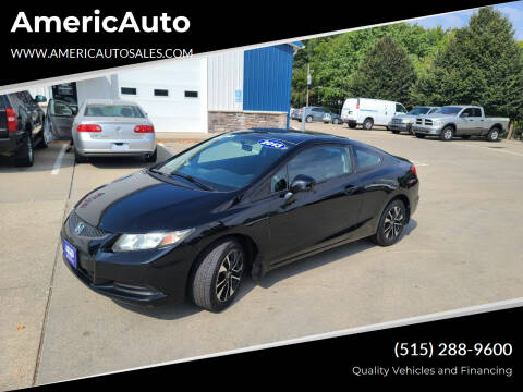 2013 Honda Civic for sale at AmericAuto in Des Moines IA