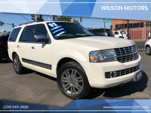 2007 Lincoln Navigator for sale at WILSON MOTORS in Stockton CA