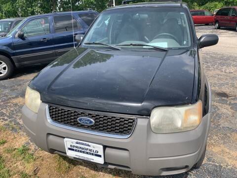 2001 Ford Escape for sale at SPRINGFIELD PRE-OWNED in Springfield IL