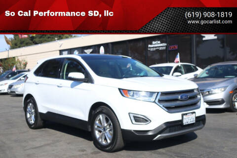 2016 Ford Edge for sale at So Cal Performance SD, llc in San Diego CA