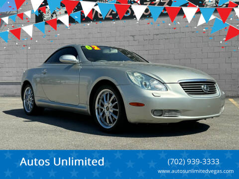 2002 Lexus SC 430 for sale at Autos Unlimited in Las Vegas NV