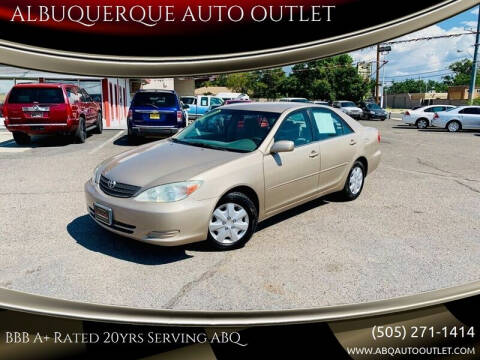 2004 Toyota Camry for sale at ALBUQUERQUE AUTO OUTLET in Albuquerque NM