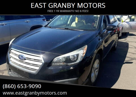 2015 Subaru Outback for sale at EAST GRANBY MOTORS in East Granby CT