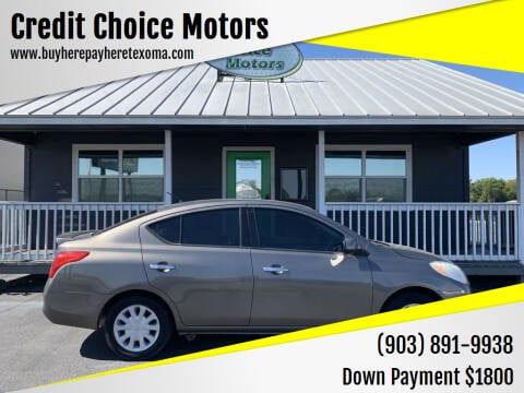 2014 Nissan Versa for sale at Credit Choice Motors in Sherman TX