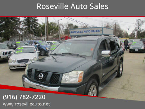 2006 Nissan Armada for sale at Roseville Auto Sales in Roseville CA