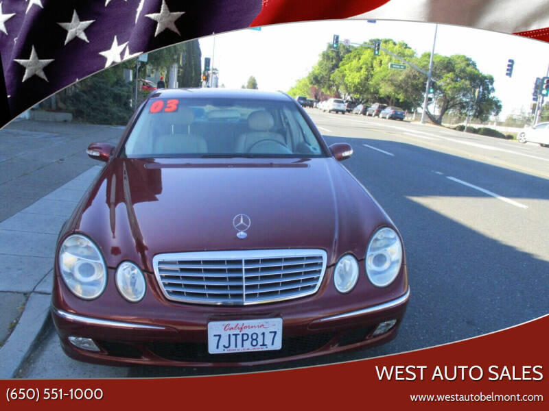 2003 Mercedes-Benz E-Class for sale at West Auto Sales in Belmont CA