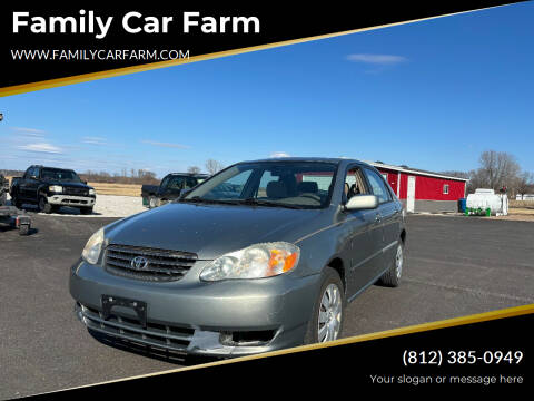 2004 Toyota Corolla for sale at Family Car Farm in Princeton IN